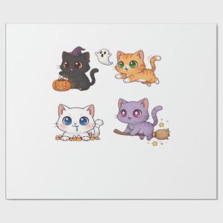 Halloween Cat  Spooky and Stylish Feline-Inspired  Wrapping Paper