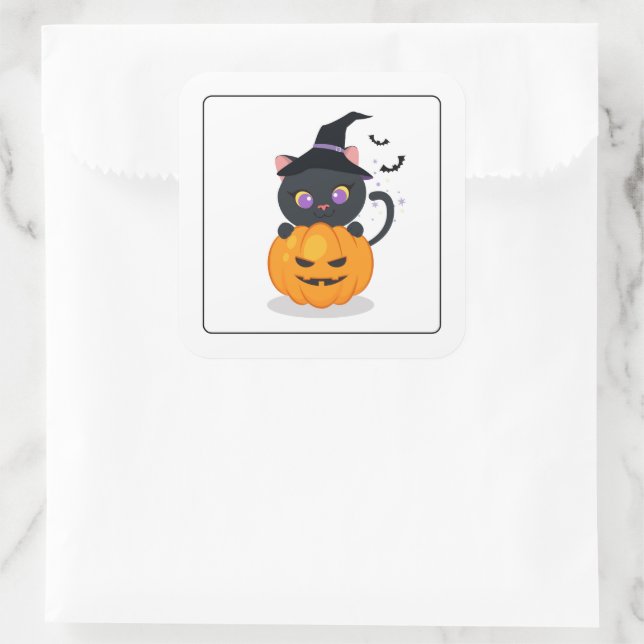 Halloween Cat Stickers (Bag)
