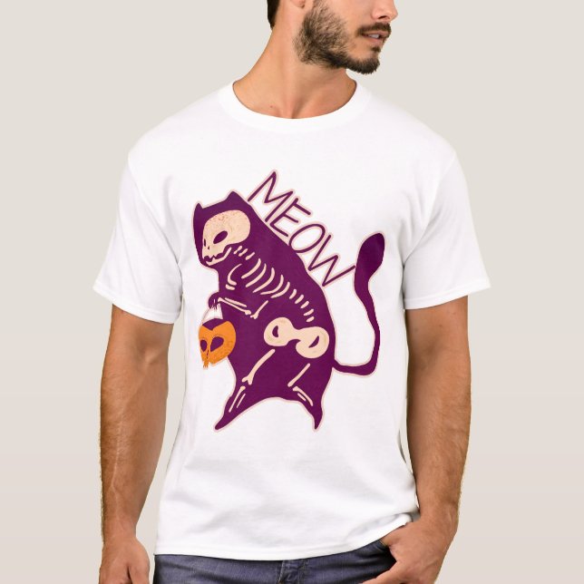 Halloween Cat T-Shirt (Front)