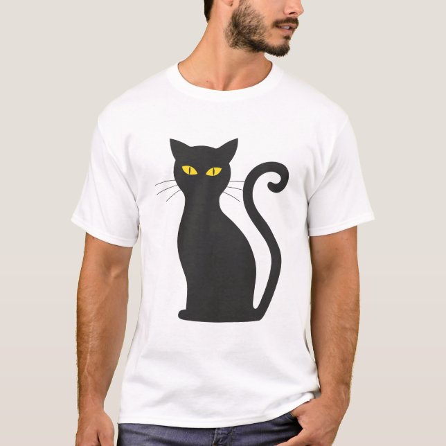 Halloween cat T-Shirt (Front)