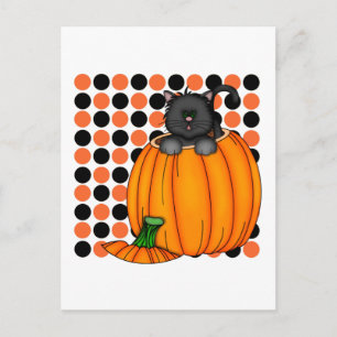 Halloween Cat T-shirts and Gifts Postcard