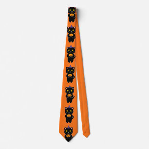 Halloween Cat Tie