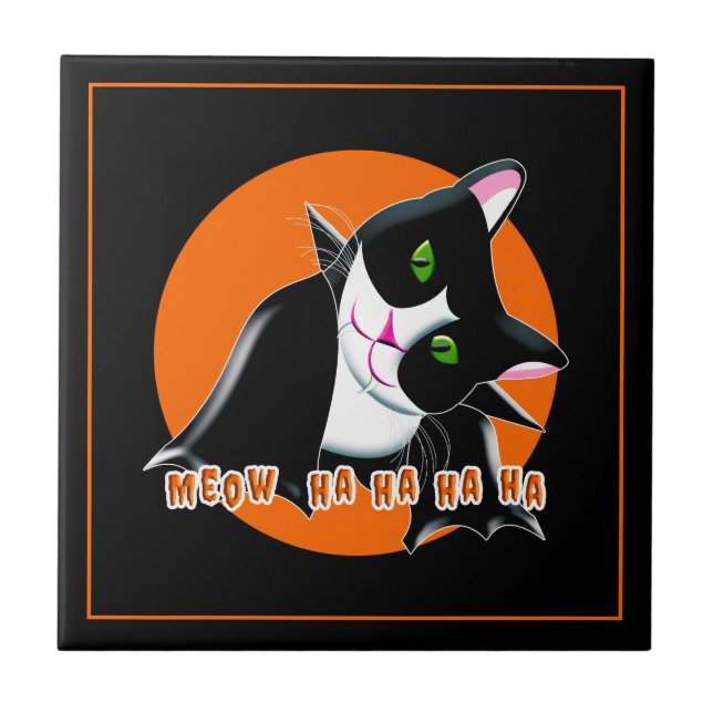 Halloween Cat Tile (Front)