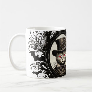 Halloween Cat, Vampire Cat, lady fangs Coffee Mug