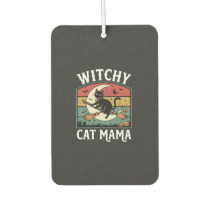 Halloween Cat Witch Mama Air Freshener