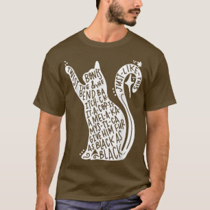 Halloween Cat Witch Vibes Mystical Cat Lover Spook T-Shirt