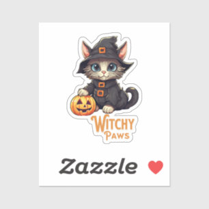 Halloween Cat Witchy Paws