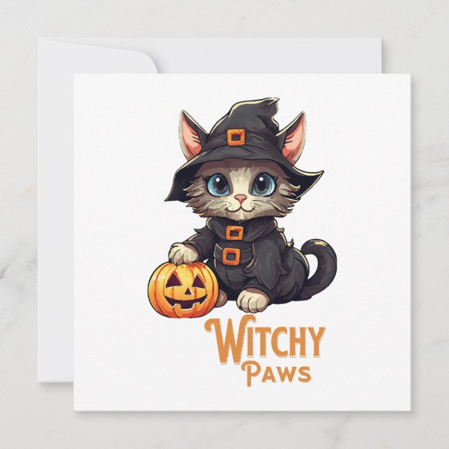 Halloween Cat Witchy Paws (Front)