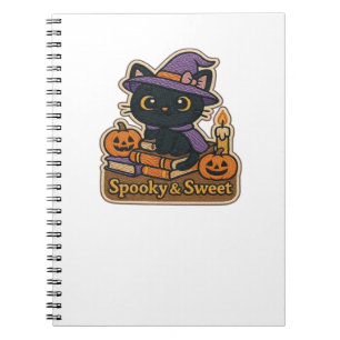 Halloween Cat with Magic Books – Spooky & Sweet Em