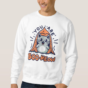 Halloween Cat You Are Boo Meow Sweatshirt