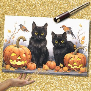 Halloween Cats 4 Decoupage Paper