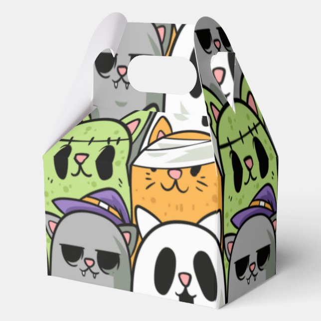 Halloween Cats Favor Box (Front)