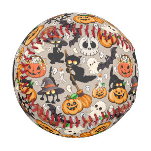 Halloween Cats Funny Party Baseball