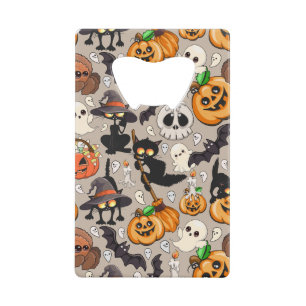 Halloween Cats Funny Party Credit Card Bottle Opener