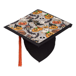 Halloween Cats Funny Party Graduation Cap Topper