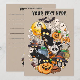 Halloween Cats Funny Party Menu