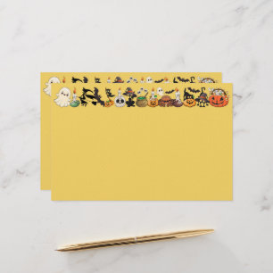 Halloween Cats Funny Party Stationery
