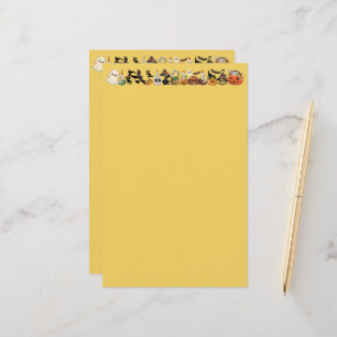 Halloween Cats Funny Party Stationery