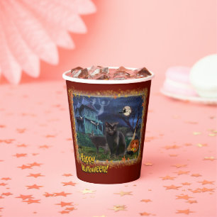 Halloween Cats 🎃😼 Paper Cups