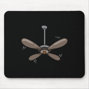 Halloween Ceiling Fan Costume Funny Easy Lazy Last Mouse Pad