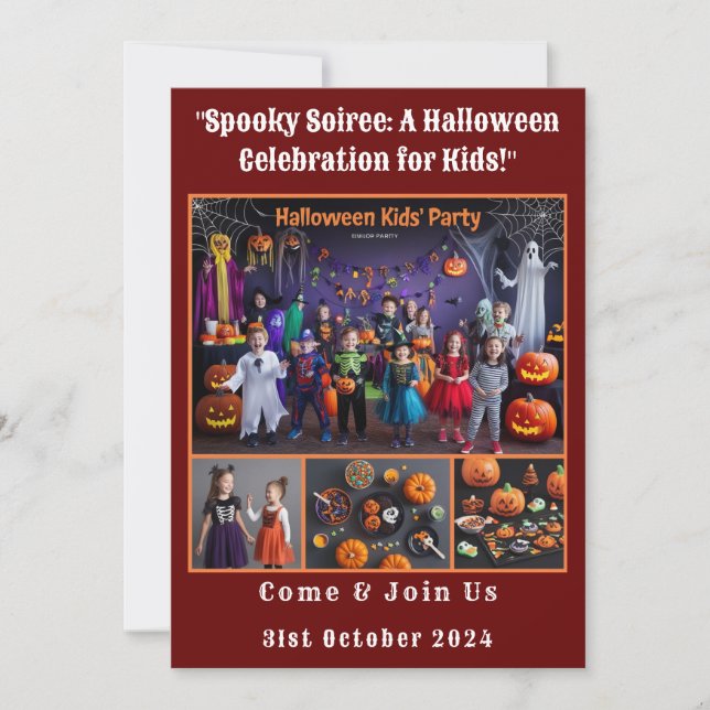 Halloween Celebration for kids Invitation (Front)