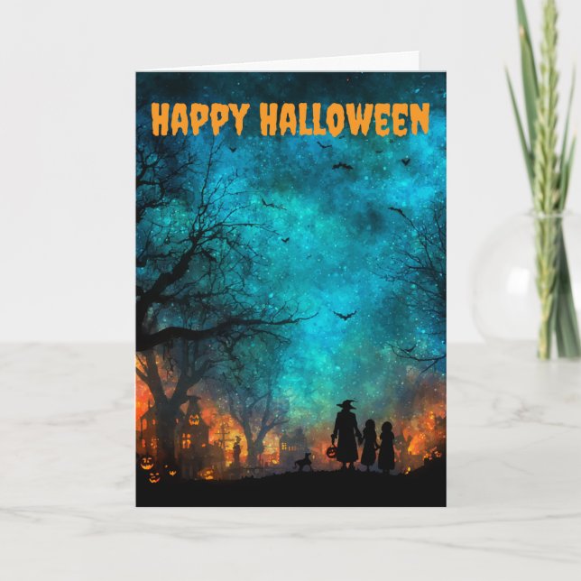 Halloween Celebration Holiday Card (Front)