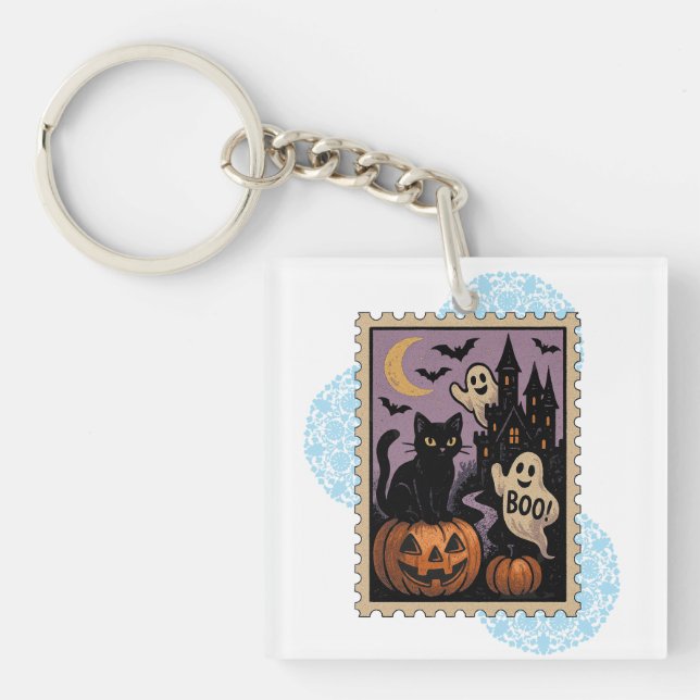 Halloween celebration keychain (Front)