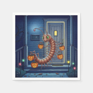 Halloween Centipede Trick or Treater Napkin