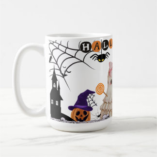 Halloween Ceramic Mug, Halloween Ghost Mug