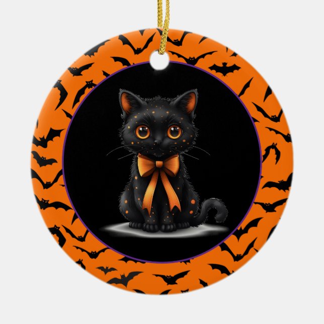 Halloween  ceramic ornament (Front)