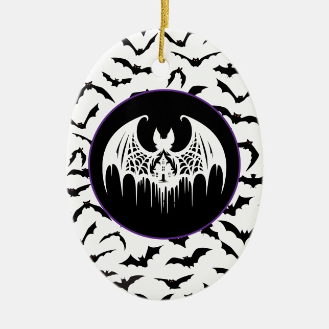 Halloween  ceramic ornament (Front)