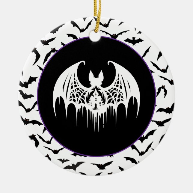 Halloween  ceramic ornament (Front)