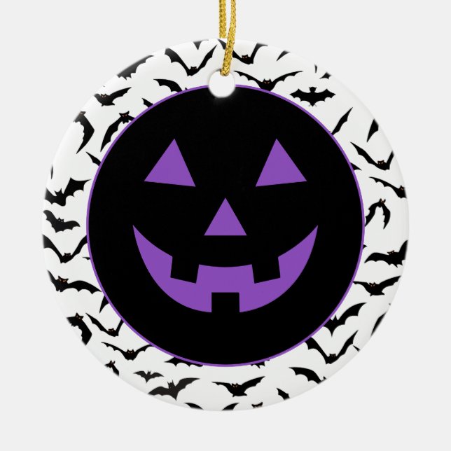 Halloween  ceramic ornament (Front)