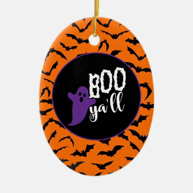 Halloween  ceramic ornament (Front)