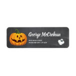 Halloween Chalkboard Little Pumpkin<br><div class="desc">Personalized Halloween Chalkboard Little Pumpkin Label. For further customization,  please click the "Customize it" button and use our design tool to modify this template.</div>