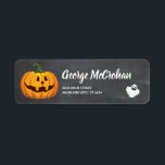 Halloween Chalkboard Little Pumpkin<br><div class="desc">Personalized Halloween Chalkboard Little Pumpkin Label. For further customization,  please click the "Customize it" button and use our design tool to modify this template.</div>