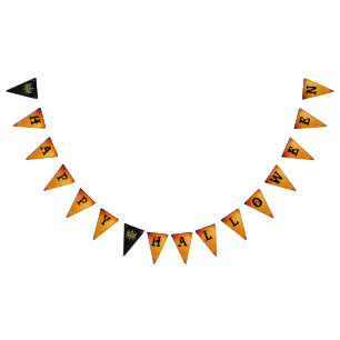 Halloween Chandelier Custom Triangle Bunting Flags