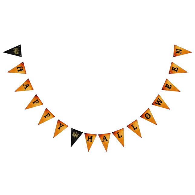 Halloween Chandelier Custom Triangle Bunting Flags (All)
