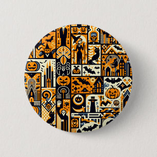 Halloween Characters 2 Inch Round Button