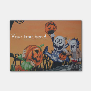 Halloween characters post-it notes