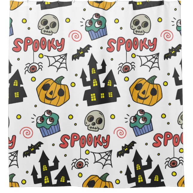 Halloween Characters: Whimsical Seamless Pattern (Front)