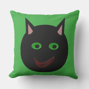 Halloween Chat noir Coussin extérieur