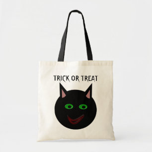 Halloween Chat noir Tricot ou sac de traitement