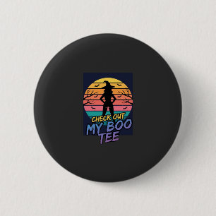 Halloween Check Out My Boo Tee Design_1 2 Inch Round Button