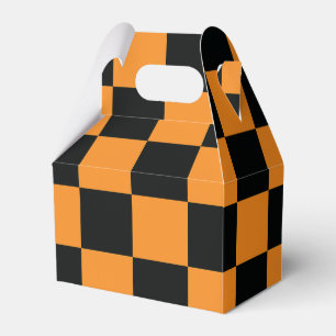 Halloween Checkers Pattern Favor Box