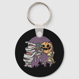 Halloween Cheers Funny Design Keychain