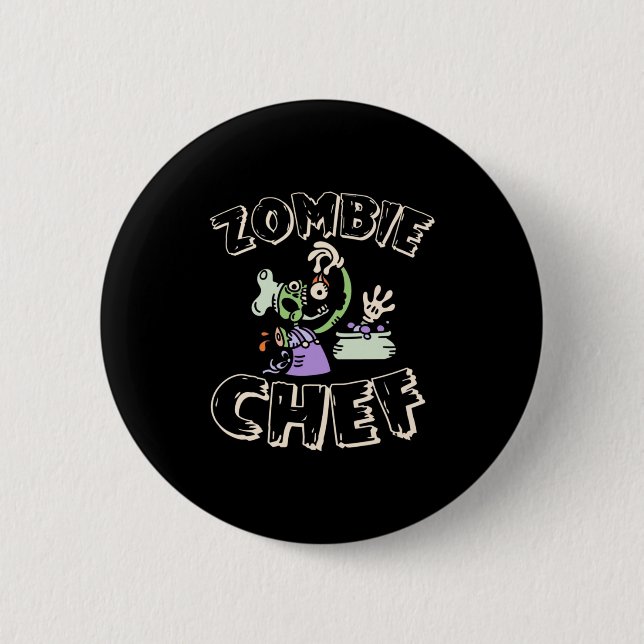 Halloween Chef 2 Inch Round Button (Front)
