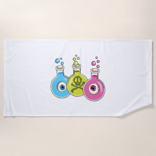 Halloween Chemistry Beach Towel