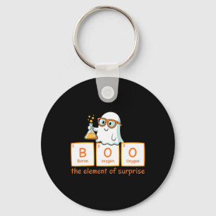 Halloween Chemistry Boo The Element Of Surprise Cu Keychain