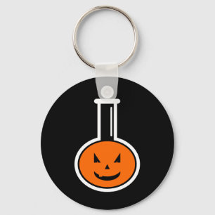 Halloween Chemistry Pumpkin Keychain